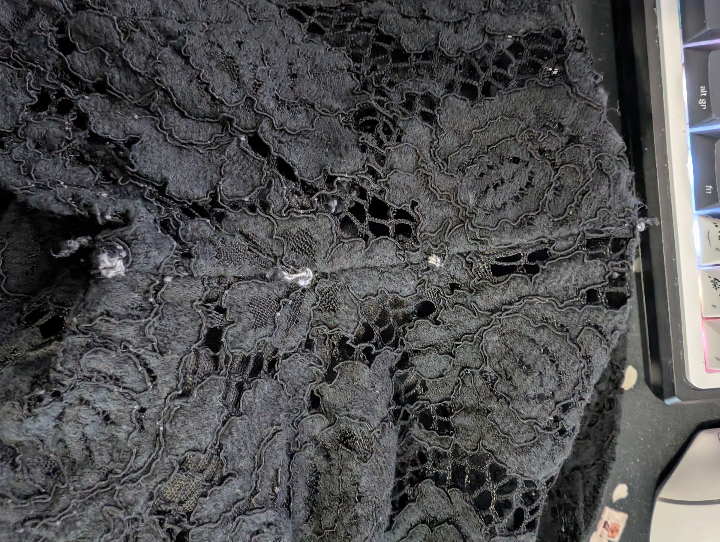 Little black top with lace – photo 4